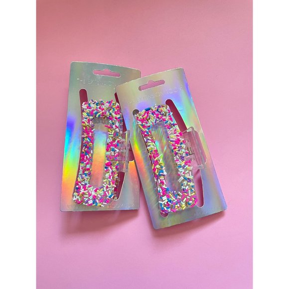 Confetti Sprinkle Hair Claw Clip Hair Accessories Birthday Gift - Picture 6 of 6